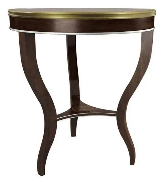 Hickory Chair HC1583-71W East Paces Side Table With Wood Top Hickory Chair HC1583-71W East Paces Side Table With Wood Top