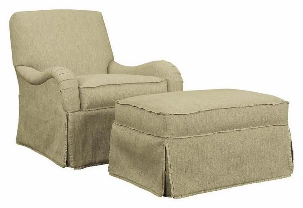 Hickory Chair HC1601-29 Emory Ottoman Hickory Chair HC1601-29 Emory Ottoman