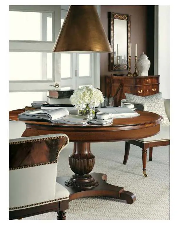 Hickory Chair HC5342-70 Gustav Single Pedestal Base Hickory Chair HC5342-70 Gustav Single Pedestal Base