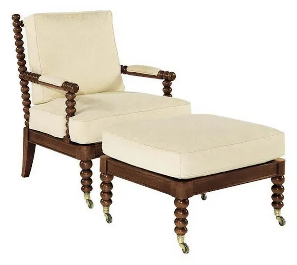 Hickory Chair HC5919-89 Spool Ottoman Hickory Chair HC5919-89 Spool Ottoman