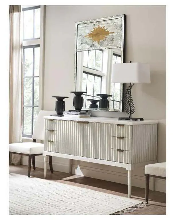 Hickory Chair HC7247-70S Petite Plaited Buffet With Stone Top Hickory Chair HC7247-70S Petite Plaited Buffet With Stone Top
