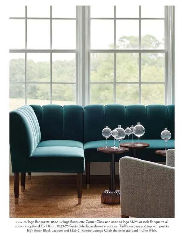 Hickory Chair HC8532-60 Inga Banquette Hickory Chair HC8532-60 Inga Banquette