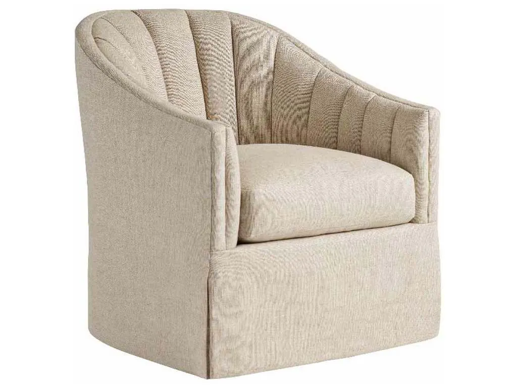 Hickory Chair HC7230-27S Ferris Skirted Swivel Chair