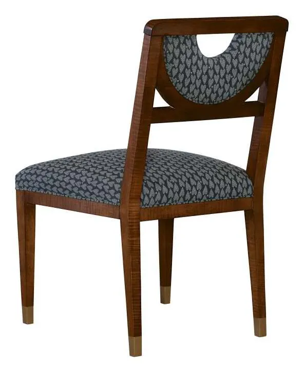 Hickory Chair HC8535-12 Half Moon Dining Side Chair with Solid Light Gold Painted Sabots Hickory Chair HC8535-12 Half Moon Dining Side Chair with Solid Light Gold Painted Sabots