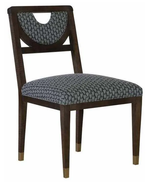 Hickory Chair HC8535-12 Half Moon Dining Side Chair with Solid Light Gold Painted Sabots Hickory Chair HC8535-12 Half Moon Dining Side Chair with Solid Light Gold Painted Sabots