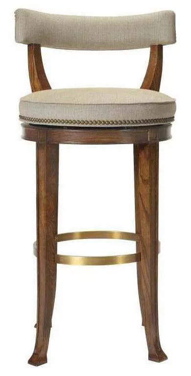 Hickory Chair HC138-14 Newbury Swivel Curved Back Bar Stool Hickory Chair HC138-14 Newbury Swivel Curved Back Bar Stool