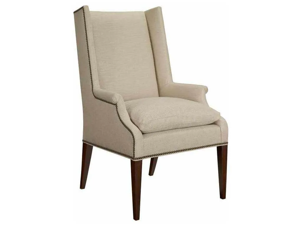 Hickory Chair HC150-01 Martin Host Chair with Loose Cushion and Arms-Ash
