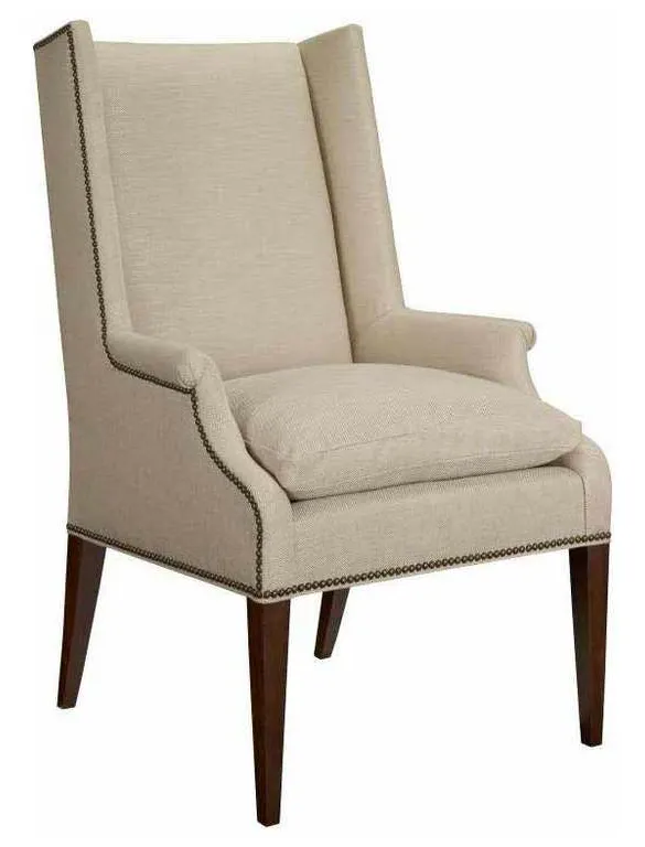Hickory Chair HC150-01 Martin Host Chair with Loose Cushion and Arms-Ash Hickory Chair HC150-01 Martin Host Chair with Loose Cushion and Arms-Ash