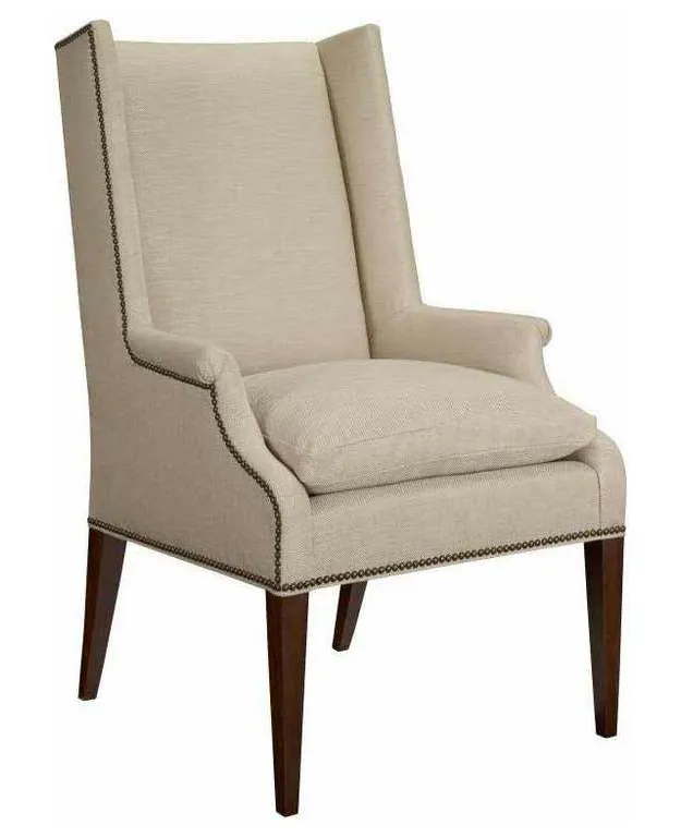 Hickory Chair HC150-01 Martin Host Chair with Loose Cushion and Arms-Ash Hickory Chair HC150-01 Martin Host Chair with Loose Cushion and Arms-Ash