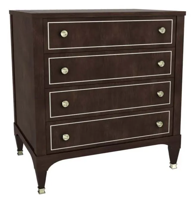 Hickory Chair HC166-21 Artisan Small Four Drawer Chest Mahogany Hickory Chair HC166-21 Artisan Small Four Drawer Chest Mahogany