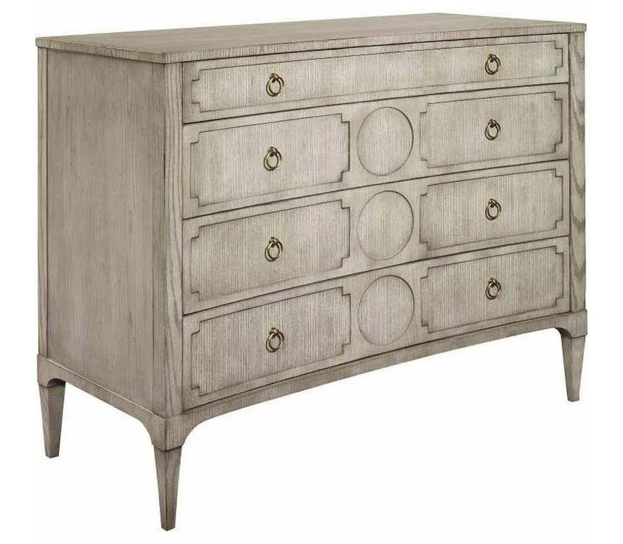 Hickory Chair HC190-70 Artisan Curved Front Chest with Drawer Overlay Ash Hickory Chair HC190-70 Artisan Curved Front Chest with Drawer Overlay Ash