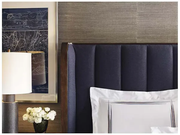 Hickory Chair HC3455-10 Laucala Channeled Upholstered Bed King Hickory Chair HC3455-10 Laucala Channeled Upholstered Bed King