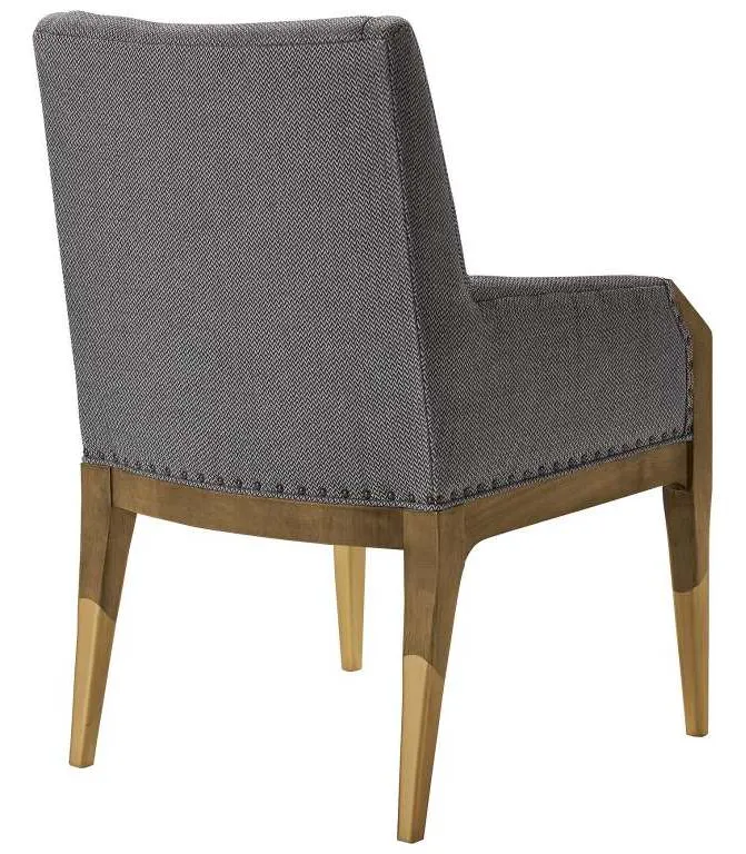 Hickory Chair HC8506-11 Tate Arm Chair with Gilded Legs Hickory Chair HC8506-11 Tate Arm Chair with Gilded Legs