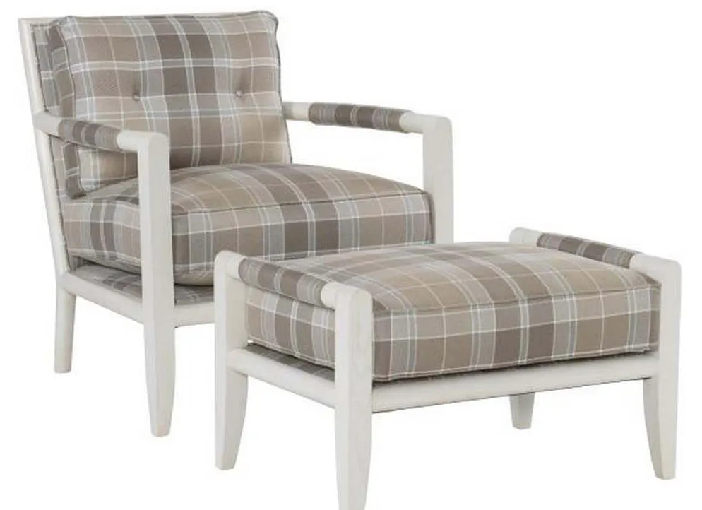 Hickory Chair HC3427-29 Griswold Ottoman Hickory Chair HC3427-29 Griswold Ottoman