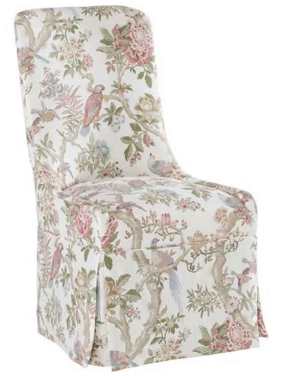 Hickory Chair HC6706-02 Evelyn Kick Pleat Skirted Dining Chair Hickory Chair HC6706-02 Evelyn Kick Pleat Skirted Dining Chair