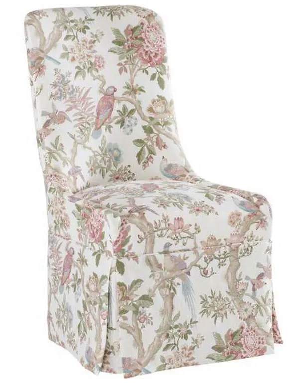 Hickory Chair HC6706-02 Evelyn Kick Pleat Skirted Dining Chair Hickory Chair HC6706-02 Evelyn Kick Pleat Skirted Dining Chair