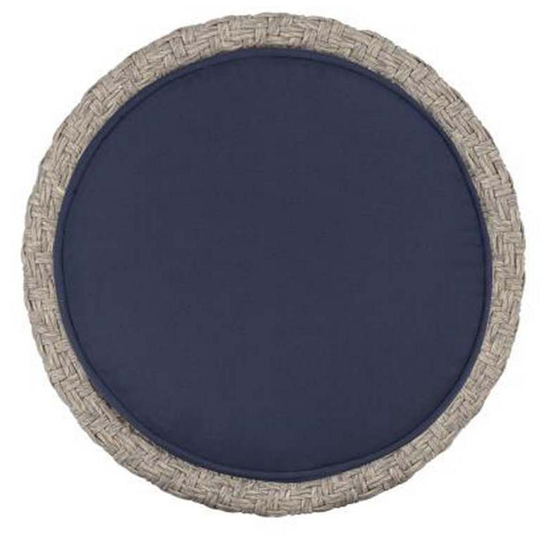 Hickory Chair HCD8779-30 Yara Woven Stool With Cushion Top Hickory Chair HCD8779-30 Yara Woven Stool With Cushion Top