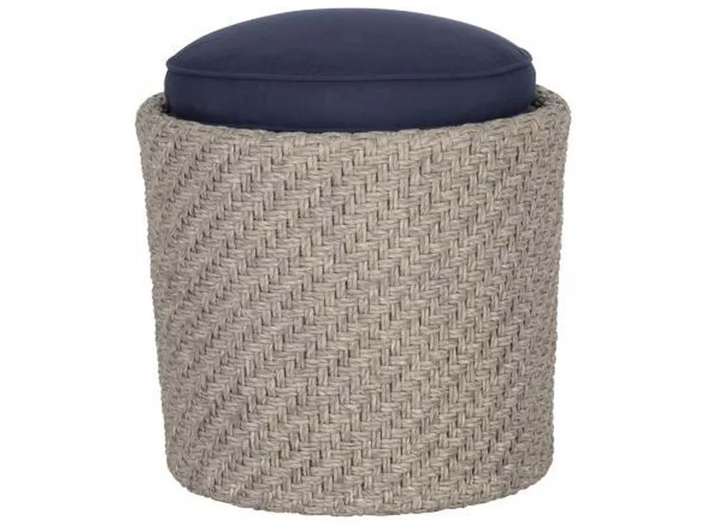 Hickory Chair HCD8779-30 Yara Woven Stool With Cushion Top