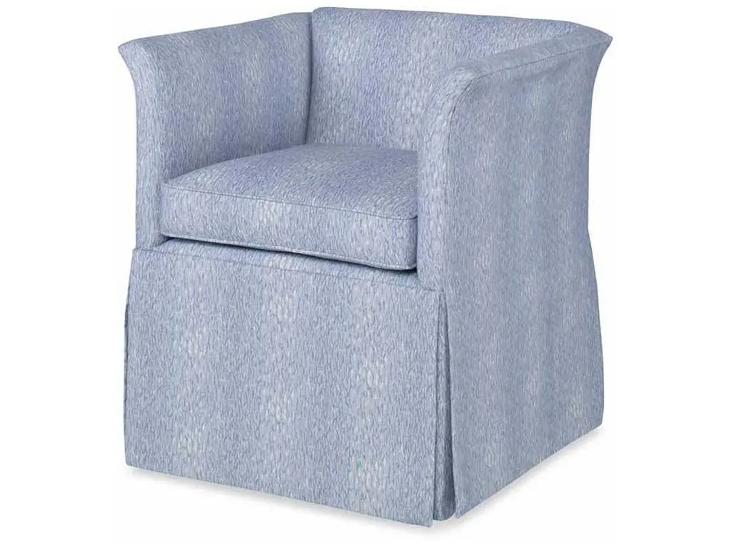 Highland House 1319SW  Catbird Skirted Swivel Chair