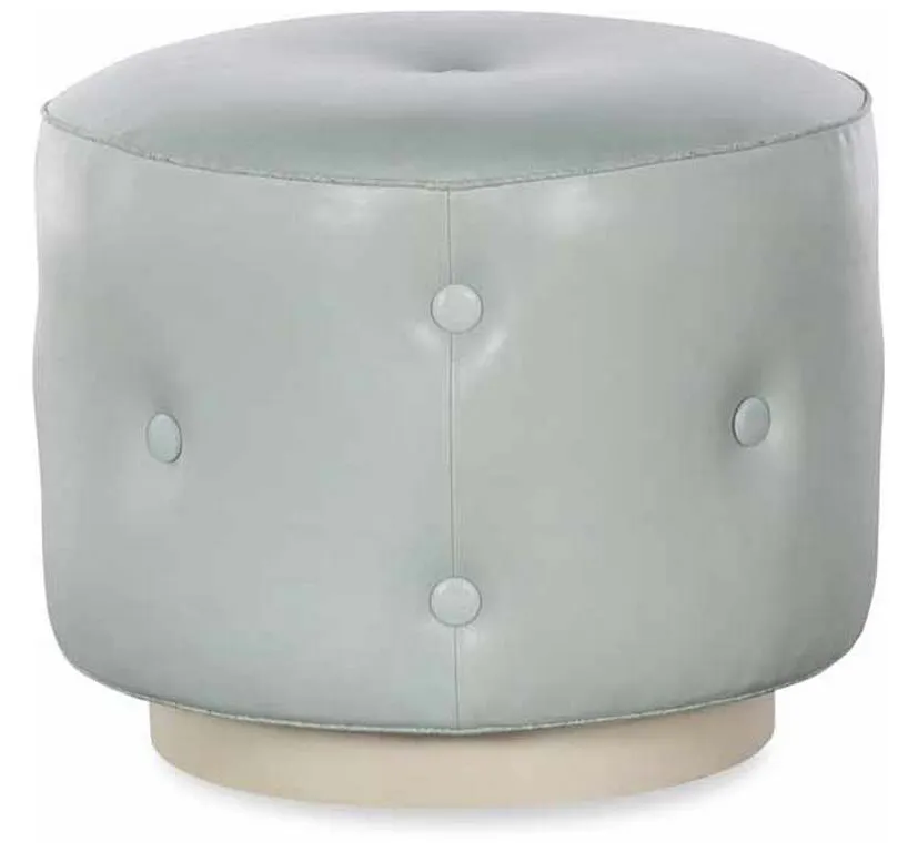 Highland House 1341-20 Mary Jane Swivel Ottoman with Wood Base Highland House 1341-20 Mary Jane Swivel Ottoman with Wood Base