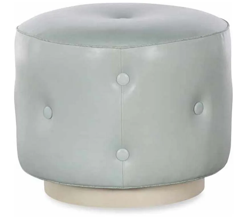 Highland House 1341-20 Mary Jane Swivel Ottoman with Wood Base Highland House 1341-20 Mary Jane Swivel Ottoman with Wood Base