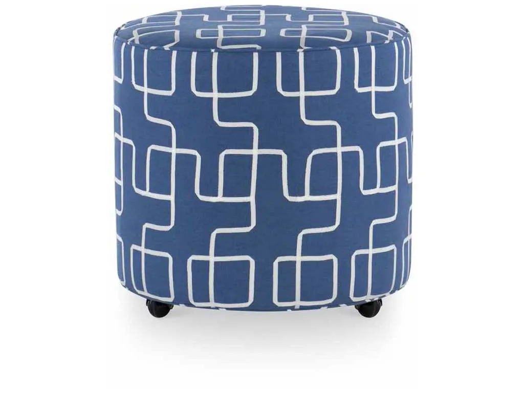 Highland House 1394-18  Bray Round Ottoman