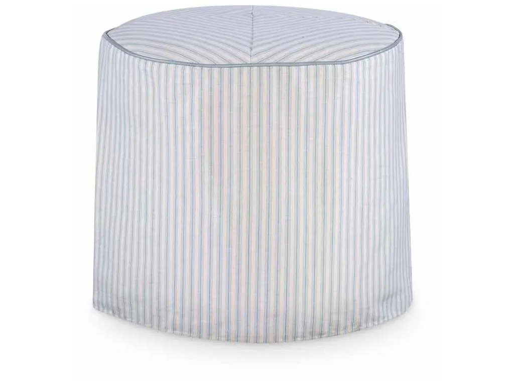 Highland House 1394-18SC  Bray Round Ottoman Slip Cover