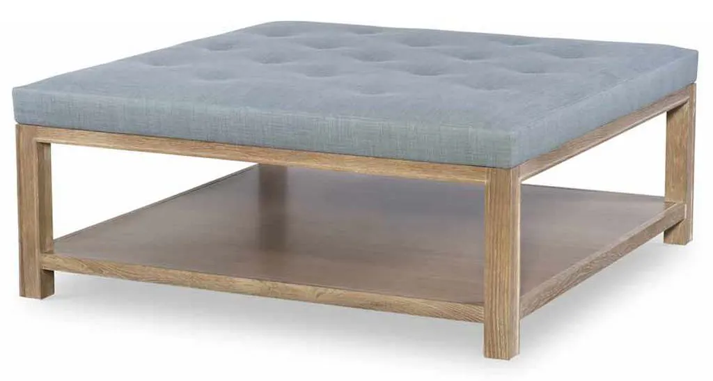 Highland House 1401-42 Franco 42 inch Square Cocktail Ottoman Button Top Highland House 1401-42 Franco 42 inch Square Cocktail Ottoman Button Top