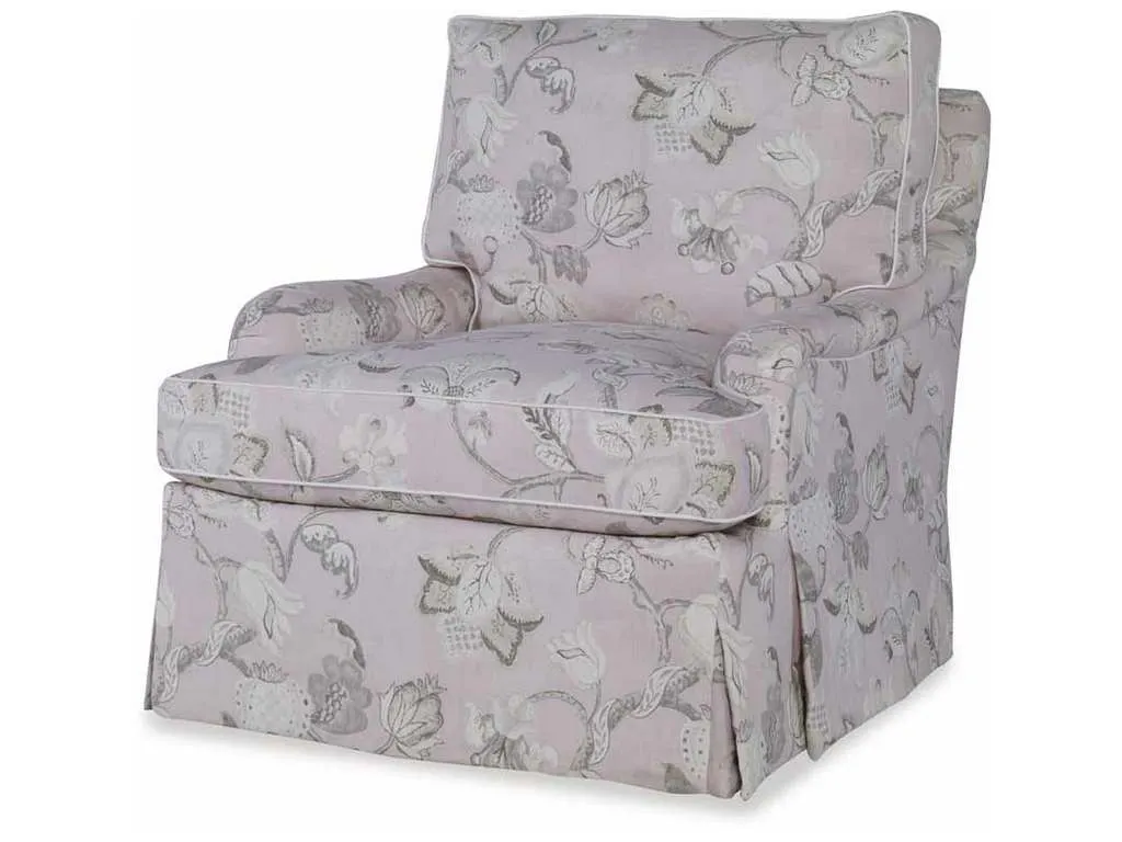 Highland House 1541  Sills Skirted Chair