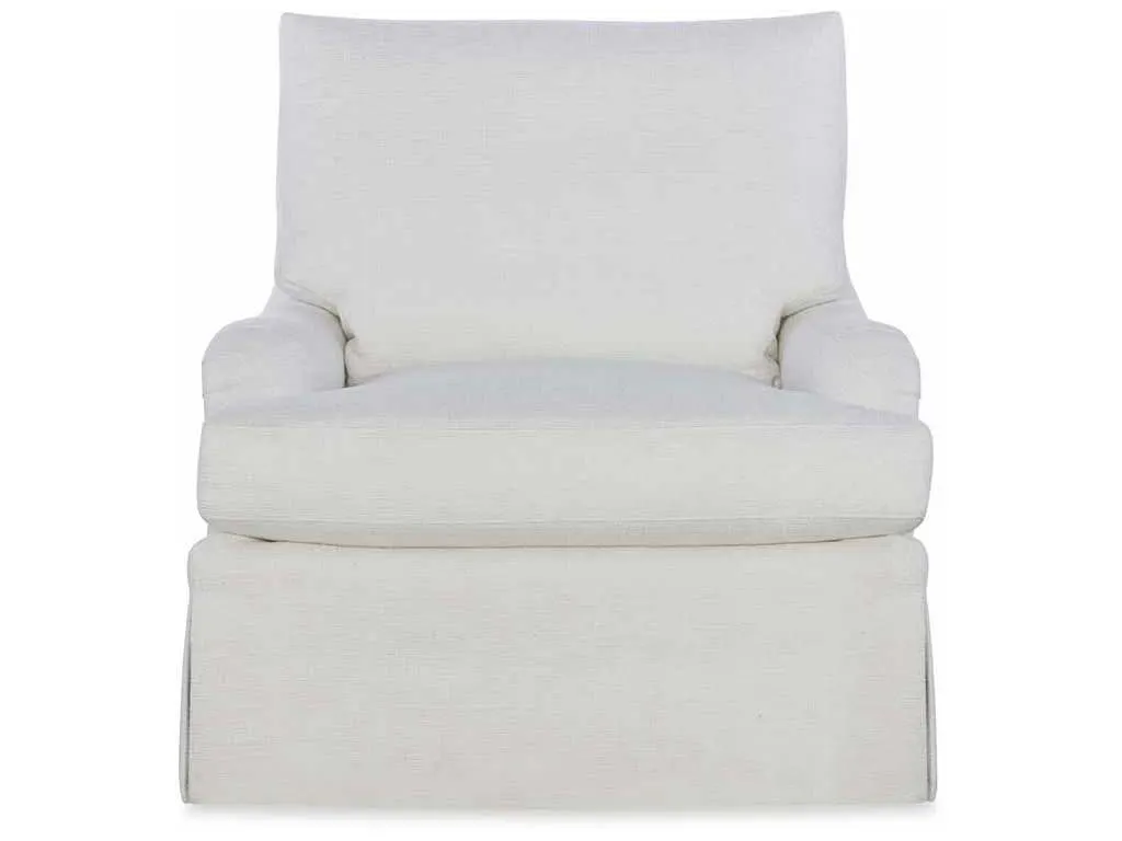 Highland House 1541SW  Sills Skirted Swivel Chair