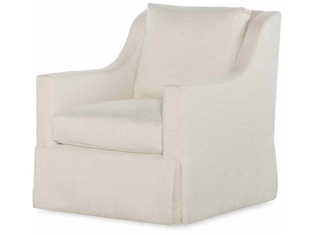Highland House 1565SW  Antonio Skirted Swivel Chair