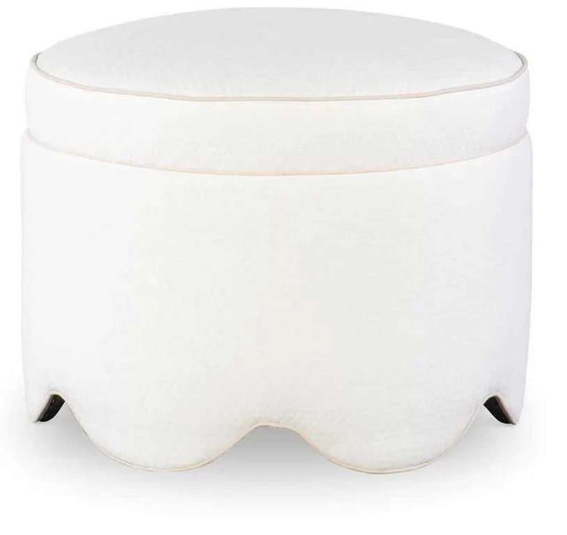 Highland House 1733-23 Suzie Scalloped Ottoman Highland House 1733-23 Suzie Scalloped Ottoman