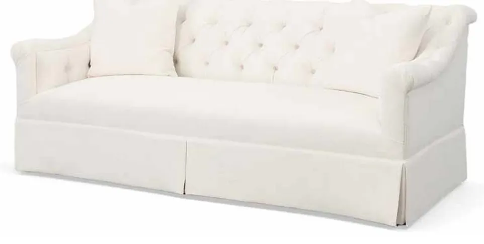Highland House 2103-82 Elizabeth Tufted Skirted Sofa Highland House 2103-82 Elizabeth Tufted Skirted Sofa
