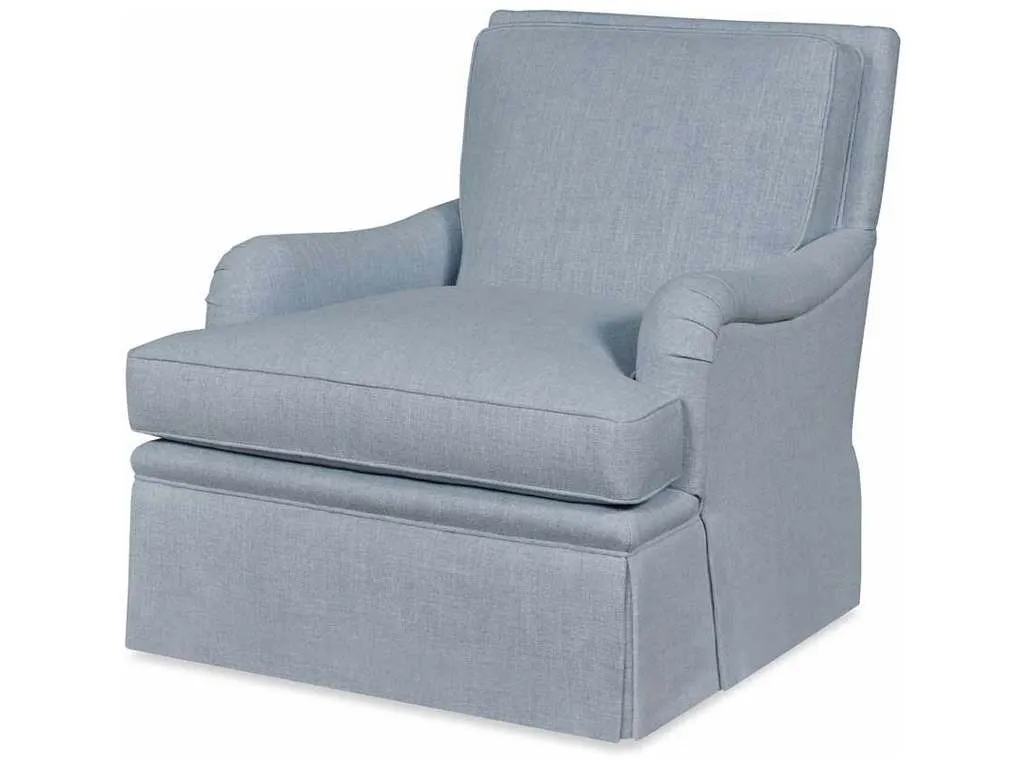 Highland House 2602SW  Como Skirted Swivel Chair