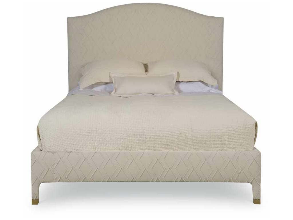 Highland House 5026Q-S  Mia Queen Upholstered Bed with Straight Top Rail