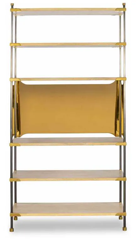 Highland House HH19-508-BC Benson Etagere-Blonde Cerused Finish Highland House HH19-508-BC Benson Etagere-Blonde Cerused Finish
