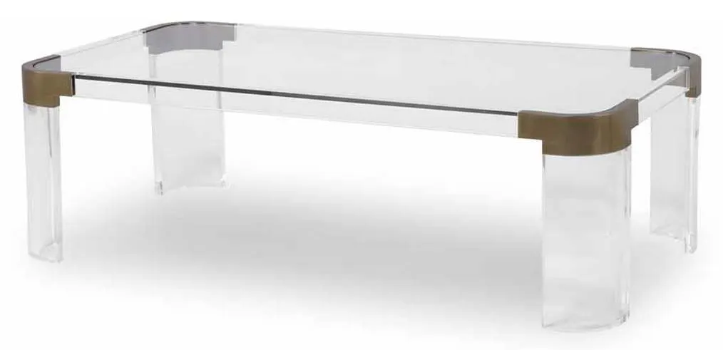 Highland House HH19-636C-AS Carlson Acrylic Cocktail Table Highland House HH19-636C-AS Carlson Acrylic Cocktail Table