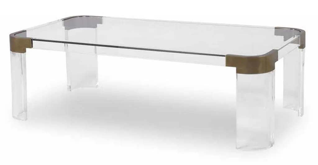 Highland House HH19-636C-AS Carlson Acrylic Cocktail Table Highland House HH19-636C-AS Carlson Acrylic Cocktail Table