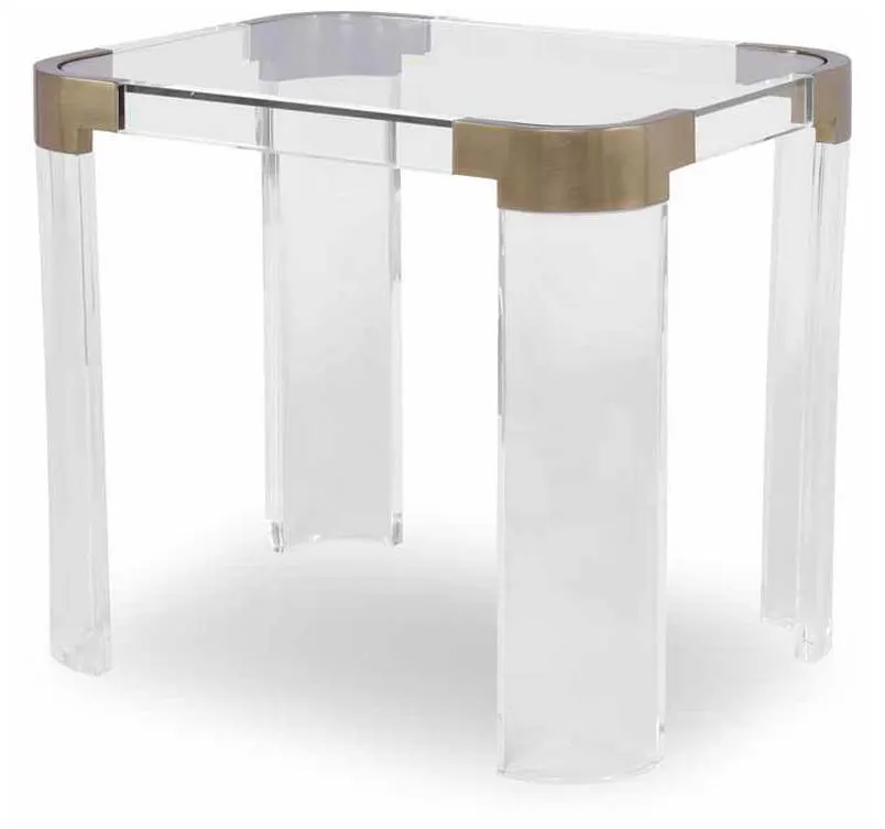 Highland House HH19-636E-AS Carlson Acrylic Side Table Highland House HH19-636E-AS Carlson Acrylic Side Table
