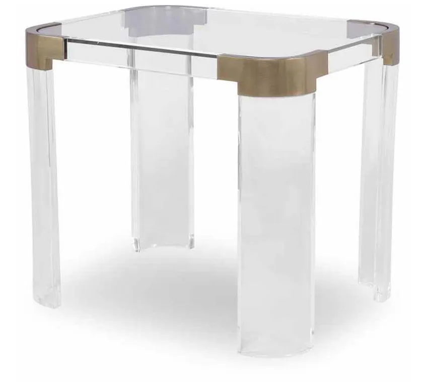 Highland House HH19-636E-AS Carlson Acrylic Side Table Highland House HH19-636E-AS Carlson Acrylic Side Table
