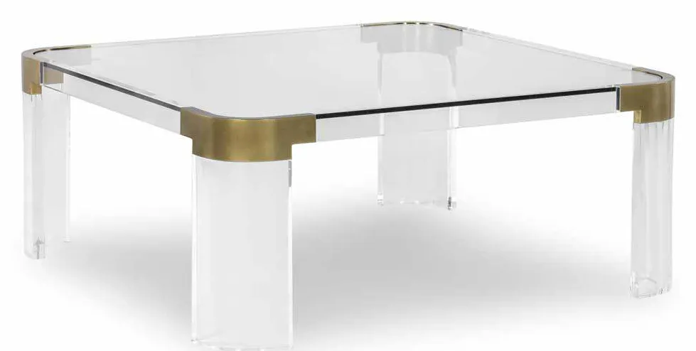 Highland House HH19-636SQ-AS Carlson Acrylic Square Cocktail Table Highland House HH19-636SQ-AS Carlson Acrylic Square Cocktail Table