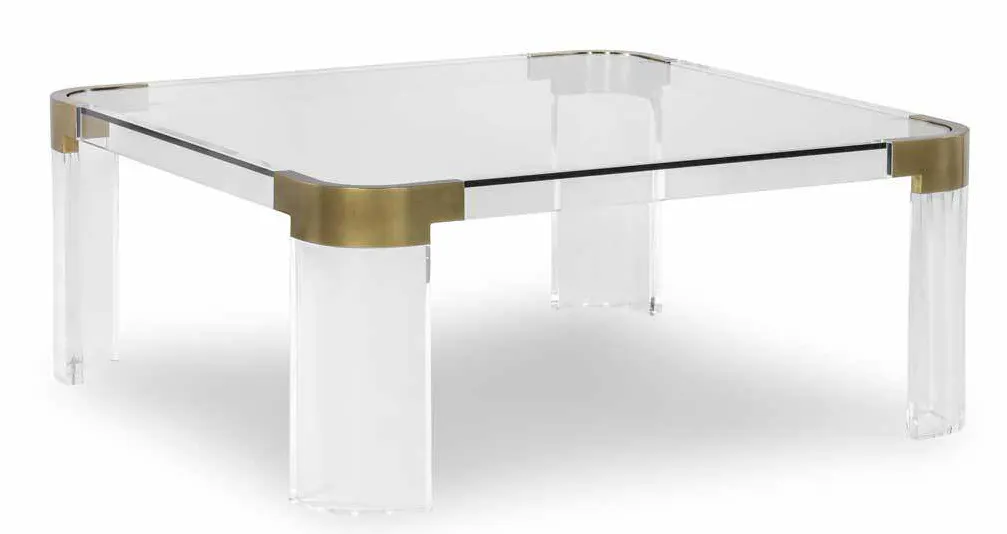 Highland House HH19-636SQ-AS Carlson Acrylic Square Cocktail Table Highland House HH19-636SQ-AS Carlson Acrylic Square Cocktail Table