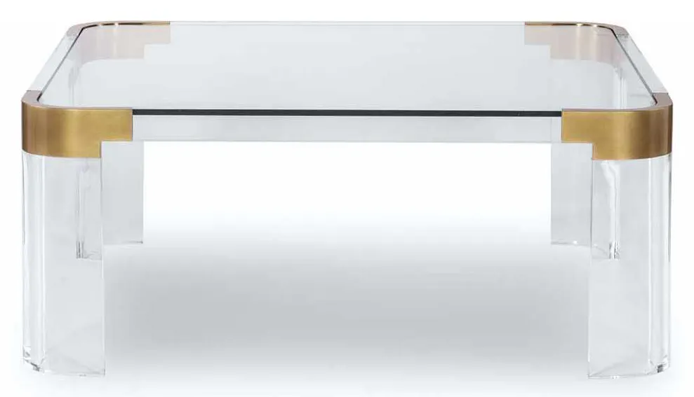Highland House HH19-636SQ-AS Carlson Acrylic Square Cocktail Table Highland House HH19-636SQ-AS Carlson Acrylic Square Cocktail Table