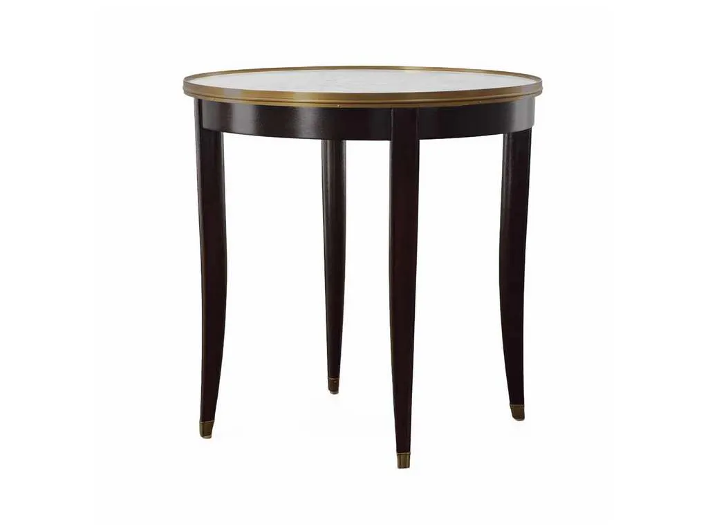 Highland House HH19-894 Elan Side Table with White Carrara Top