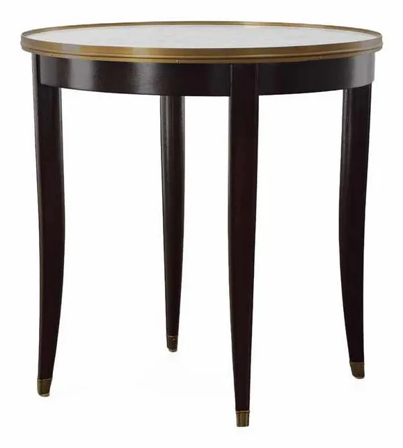 Highland House HH19-894 Elan Side Table with White Carrara Top Highland House HH19-894 Elan Side Table with White Carrara Top