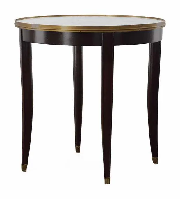 Highland House HH19-894 Elan Side Table with White Carrara Top Highland House HH19-894 Elan Side Table with White Carrara Top