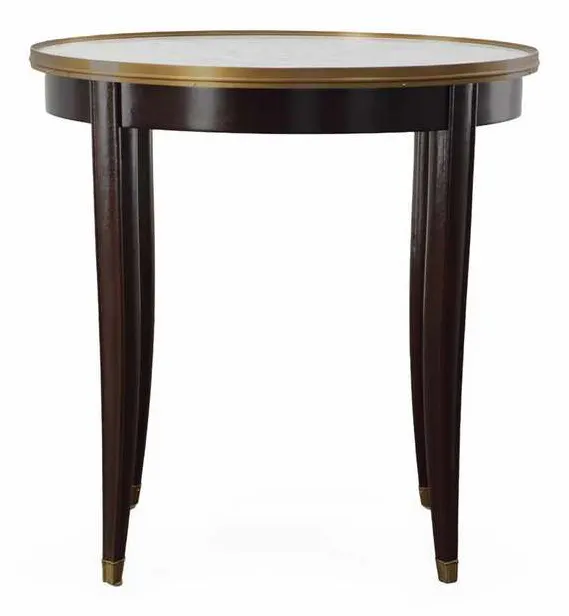 Highland House HH19-894 Elan Side Table with White Carrara Top Highland House HH19-894 Elan Side Table with White Carrara Top