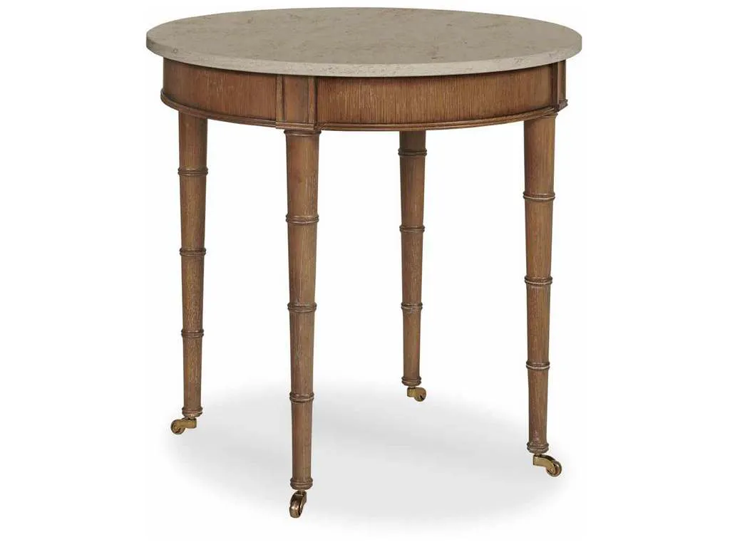 Highland House HH19-970M  Sydney Side Table with Stone Top