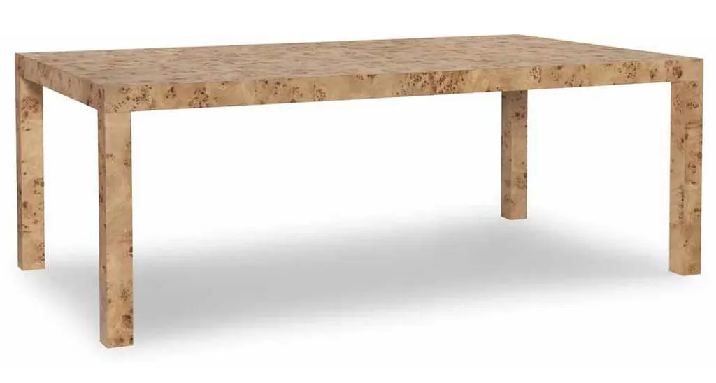 Highland House HH26-114 Parsons Burl Dining Table Highland House HH26-114 Parsons Burl Dining Table