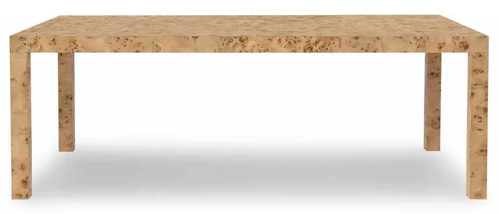 Highland House HH26-114 Parsons Burl Dining Table Highland House HH26-114 Parsons Burl Dining Table